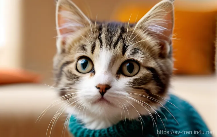 프랑스어 속담과 관용구 - **Prompt 1: "Avoir un chat dans la gorge" (To have a cat in one's throat)**
    A cozy, soft-focus p...