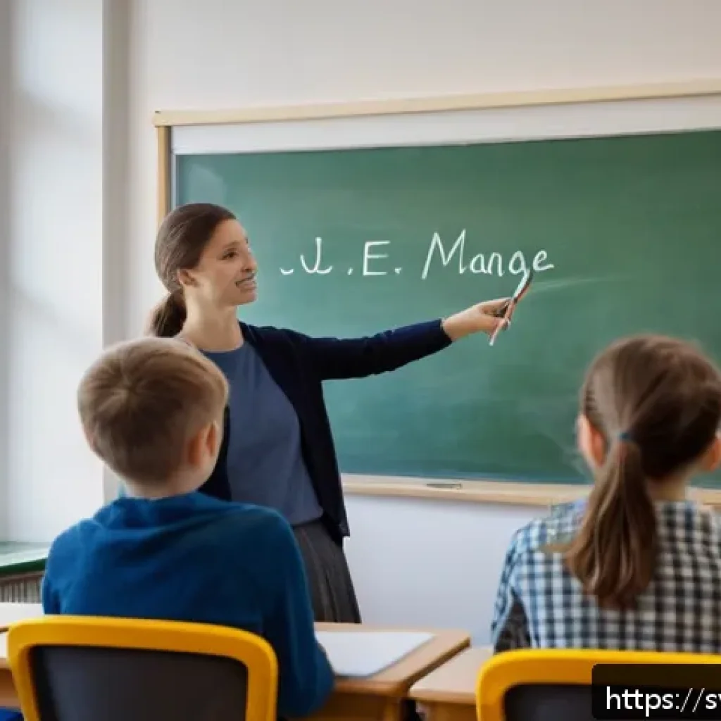 프랑스어 프랑스어 문장 구조 분석 - A cozy French classroom scene showing a teacher explaining basic French sentence structure to Swedis...